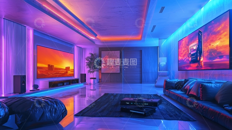 高清大图下载【趣麦麦图】氛围灯光