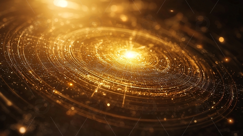 高清大图下载【趣麦麦图】金色螺旋星云