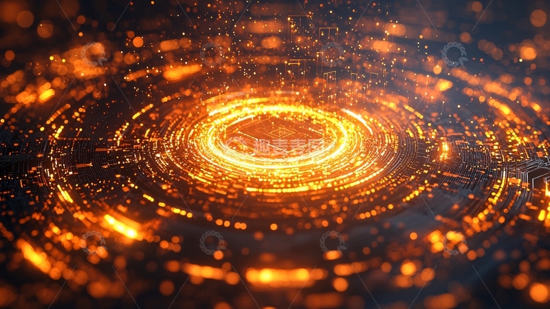 高清大图下载【趣麦麦图】炽热的光芒汇聚成的漩涡