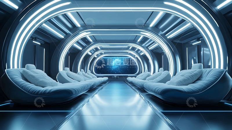 高清大图下载【趣麦麦图】未来科技感长廊