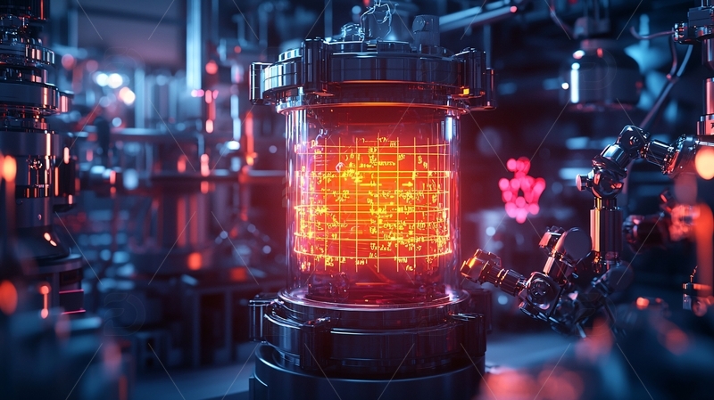 高清大图下载【趣麦麦图】高科技发光反应堆