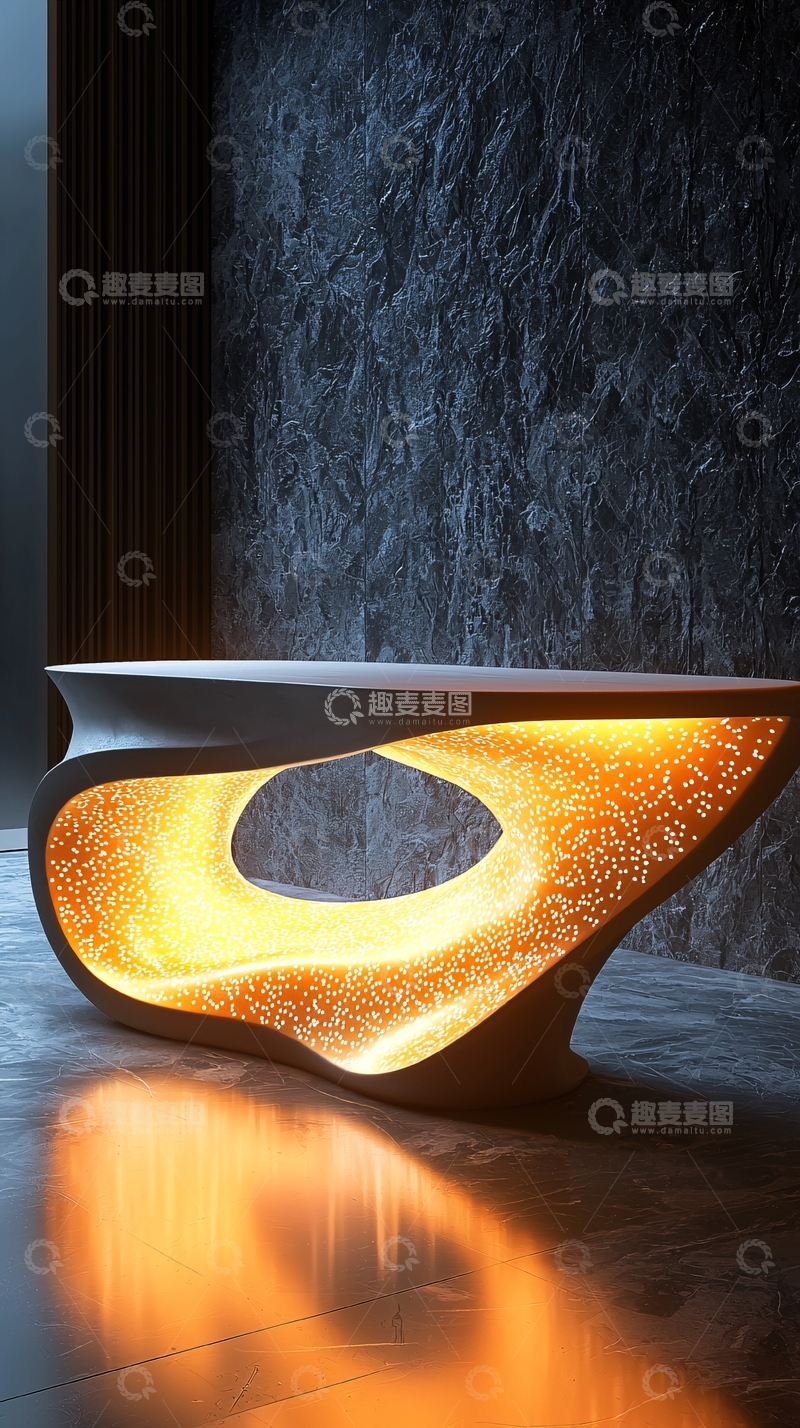 高清大图下载【趣麦麦图】未来感发光家具