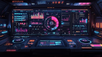 未来科技感控制面板