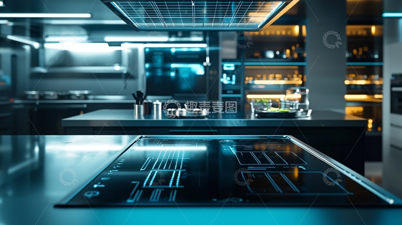 高清大图下载【趣麦麦图】现代化高端厨房