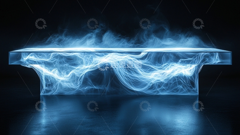 高清大图下载【趣麦麦图】蓝色能量体漂浮