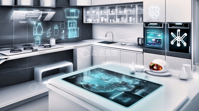 高清大图下载【趣麦麦图】智能家居厨房
