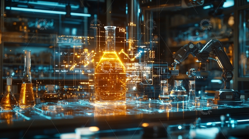 高清大图下载【趣麦麦图】实验室里发光的液体