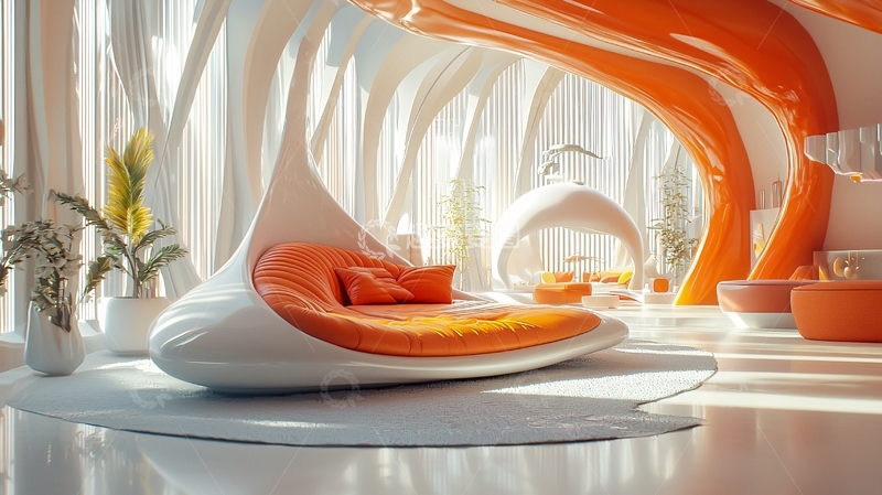 高清大图下载【趣麦麦图】未来感客厅