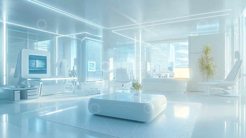 高清大图下载【趣麦麦图】未来科技感房间