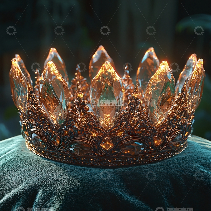 高清大图下载【趣麦麦图】晶莹剔透的金色王冠