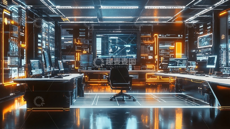 高清大图下载【趣麦麦图】未来科技办公室