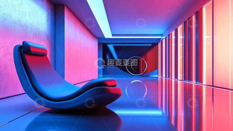 高清大图下载【趣麦麦图】未来感休闲椅