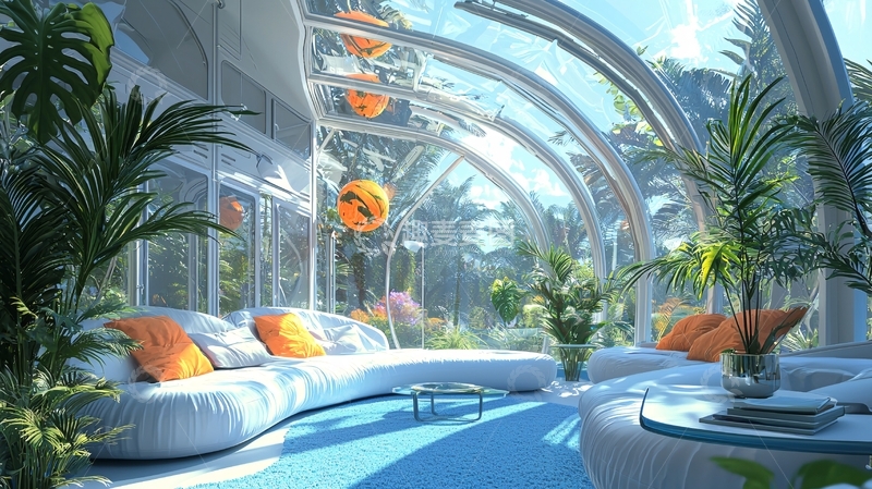 高清大图下载【趣麦麦图】未来感室内设计