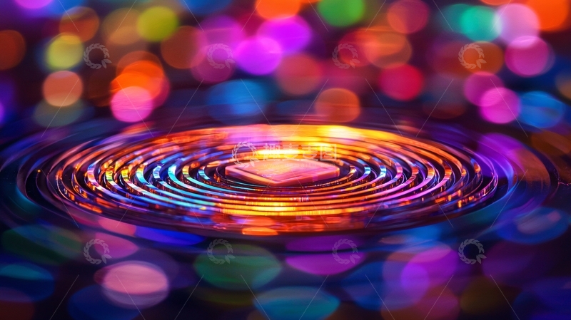 高清大图下载【趣麦麦图】色彩斑斓的抽象光斑