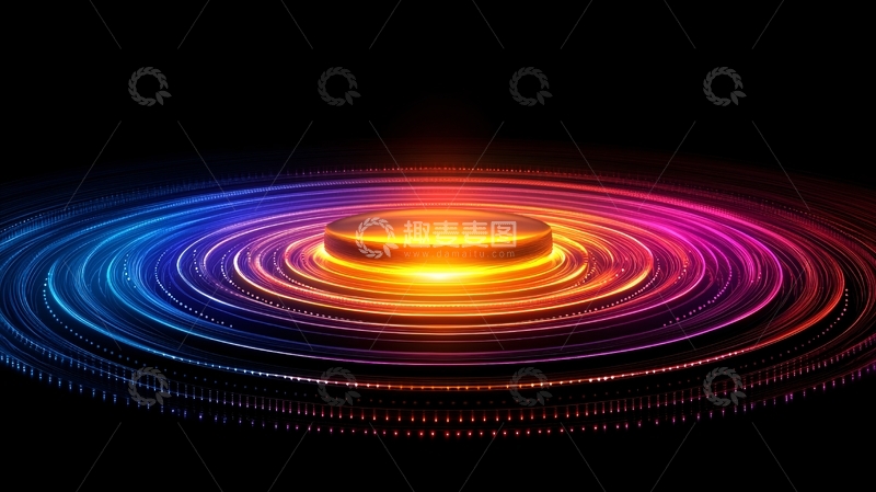 高清大图下载【趣麦麦图】光环围绕的能量核心