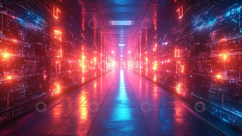 高清大图下载【趣麦麦图】未来科技感走廊