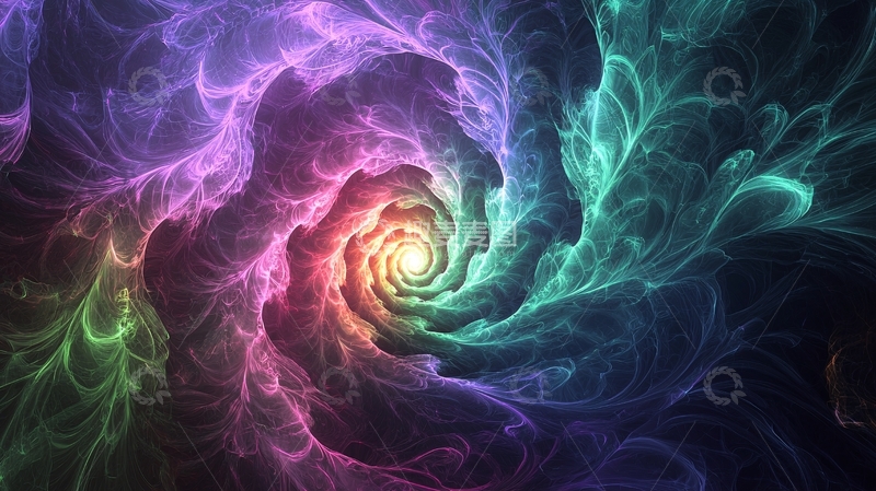 高清大图下载【趣麦麦图】色彩漩涡星云