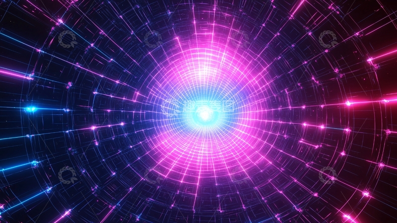 高清大图下载【趣麦麦图】科技感隧道11