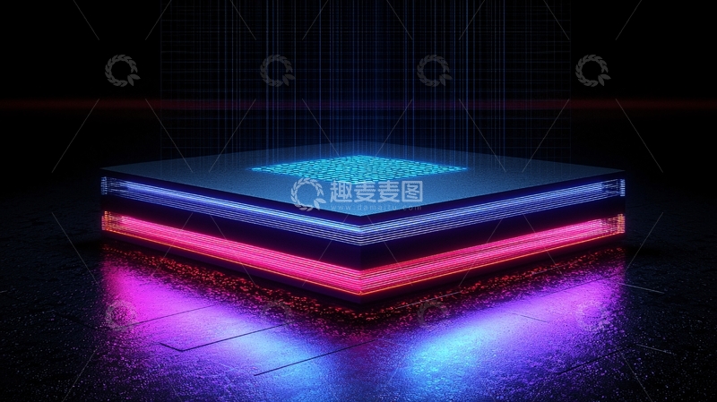 高清大图下载【趣麦麦图】未来科技感芯片平台