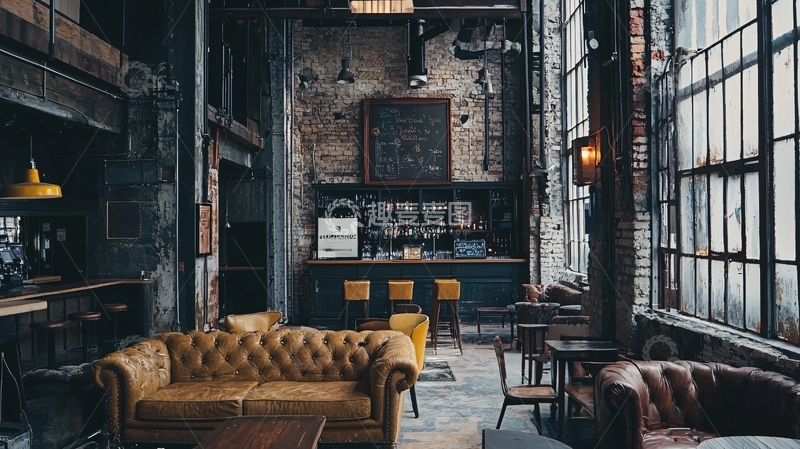 高清大图下载【趣麦麦图】工业风酒吧