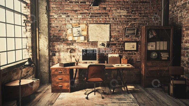 高清大图下载【趣麦麦图】复古工业风工作室