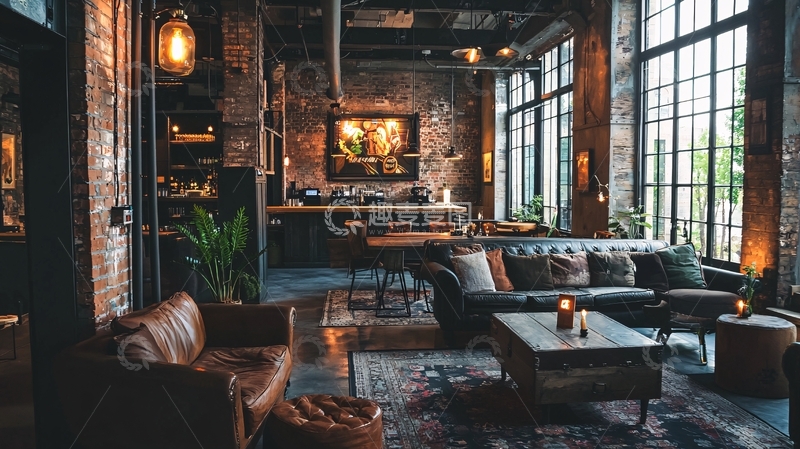高清大图下载【趣麦麦图】工业风loft