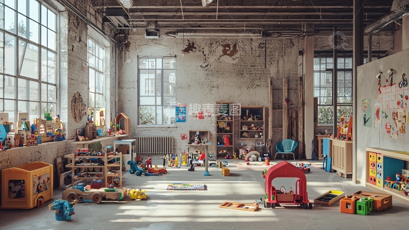 老旧厂房改建的儿童乐园