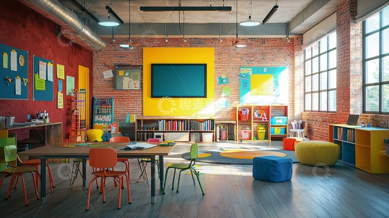 高清大图下载【趣麦麦图】创意教室