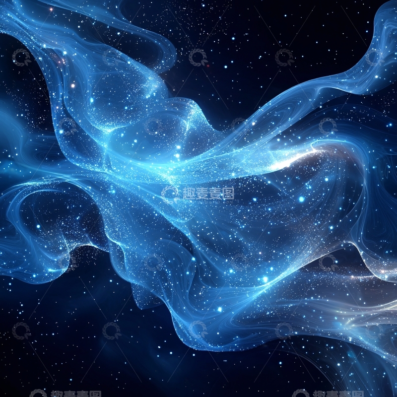 高清大图下载【趣麦麦图】蓝色星云