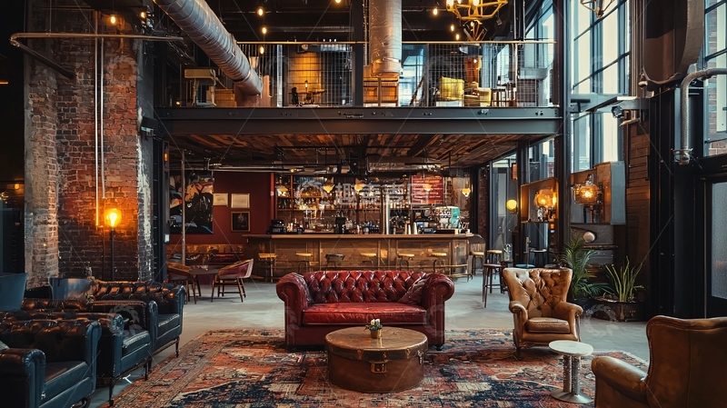 高清大图下载【趣麦麦图】loft风格酒吧