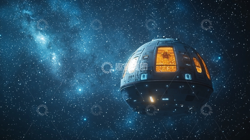 高清大图下载【趣麦麦图】未来太空舱