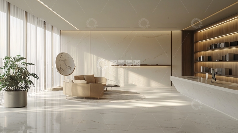 高清大图下载【趣麦麦图】极简风格现代客厅
