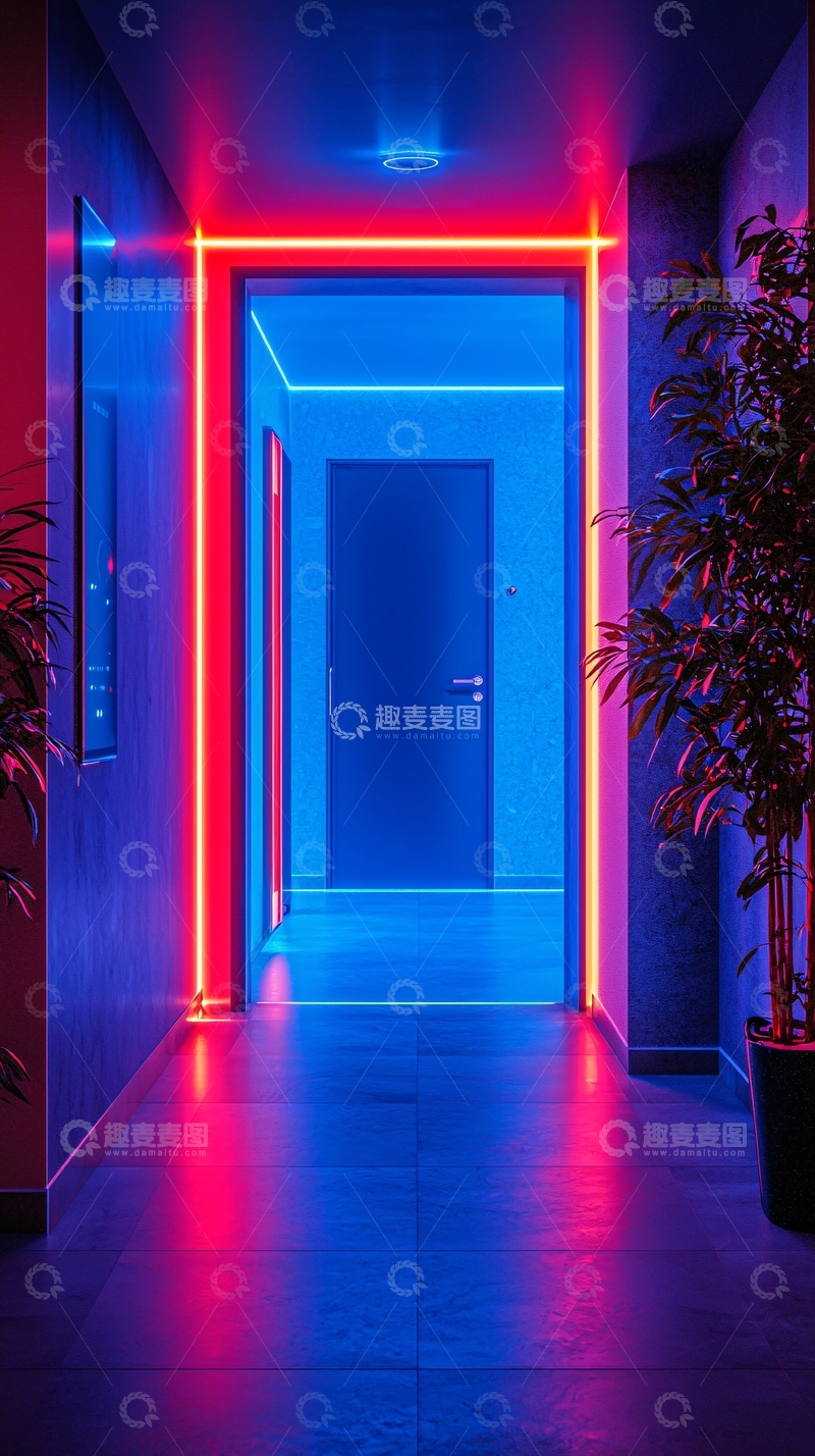 高清大图下载【趣麦麦图】未来主义走廊