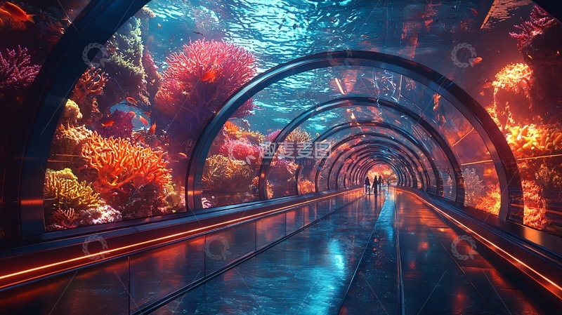 高清大图下载【趣麦麦图】水下隧道