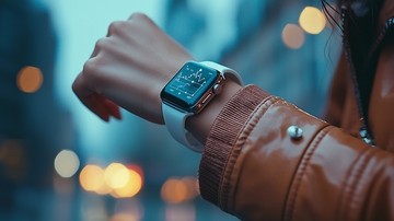 女性看手表特写