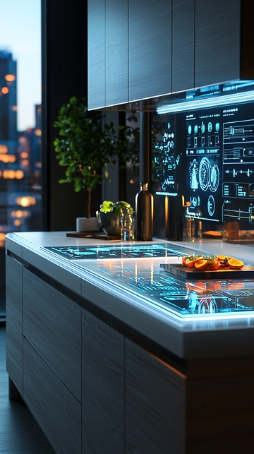 未来厨房与智能屏幕