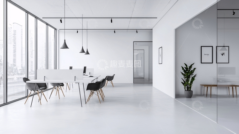 高清大图下载【趣麦麦图】极简风格现代化办公室