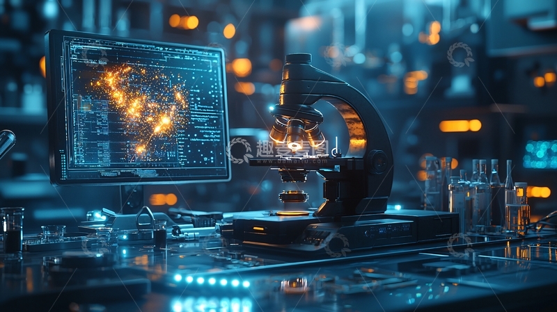 高清大图下载【趣麦麦图】科技感实验室