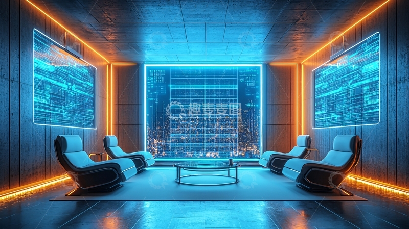 高清大图下载【趣麦麦图】科幻未来感房间