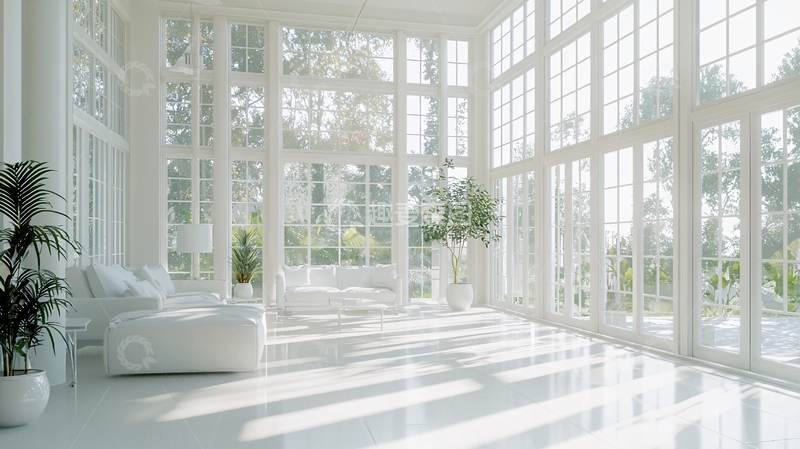 高清大图下载【趣麦麦图】明亮白色房间