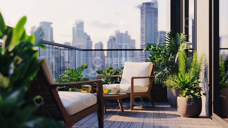 高清大图下载【趣麦麦图】阳台景观