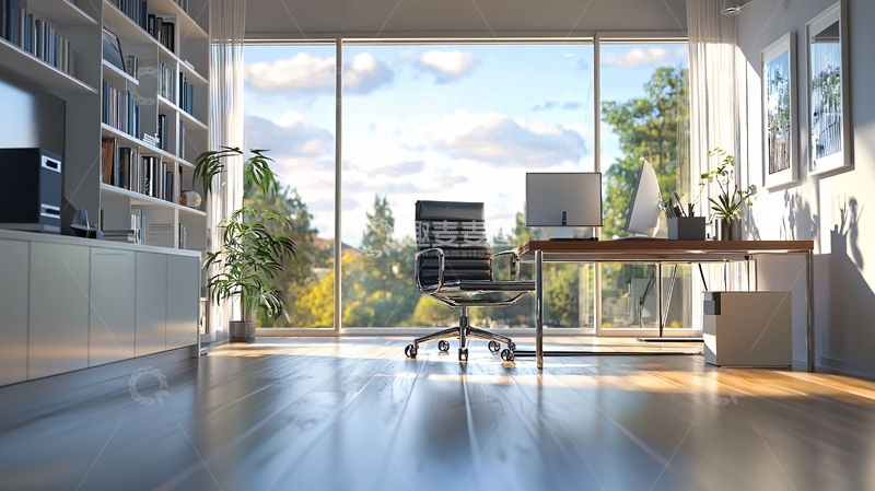 高清大图下载【趣麦麦图】明亮舒适现代化办公空间
