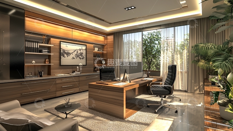 高清大图下载【趣麦麦图】现代简约高端办公室设计