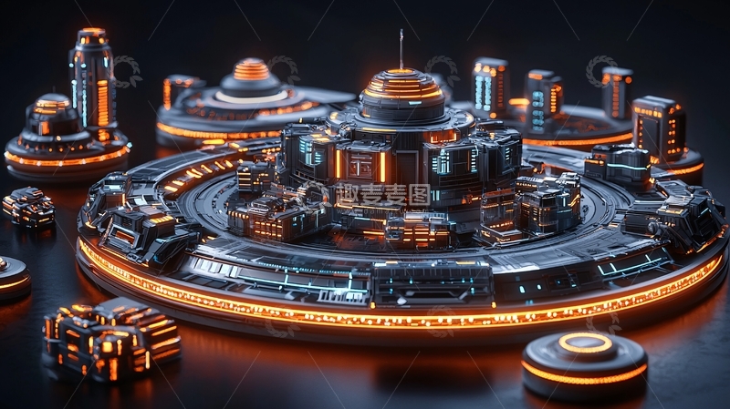 高清大图下载【趣麦麦图】未来科技中心站