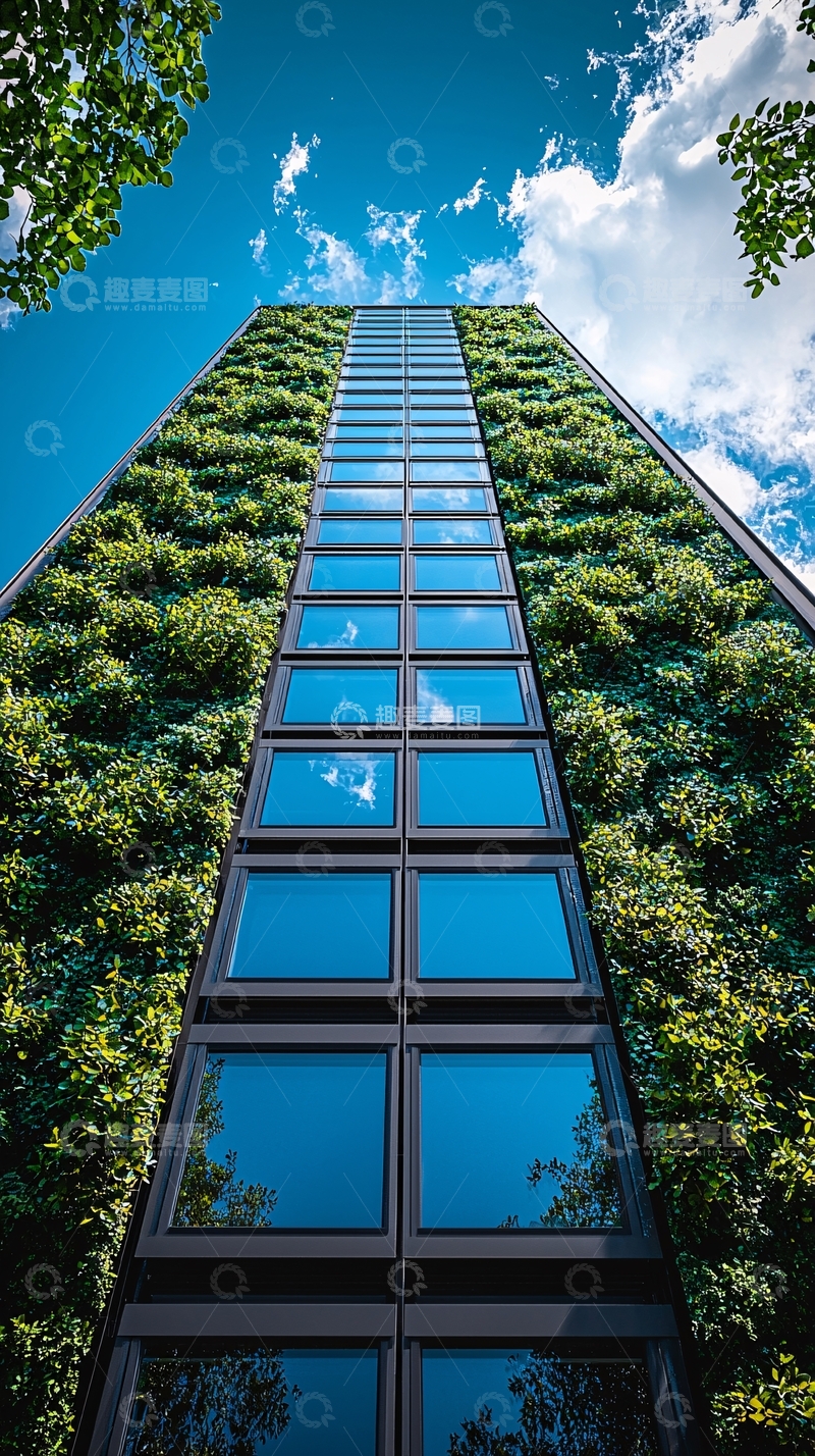 高清大图下载【趣麦麦图】垂直绿化建筑外观
