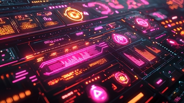 未来科技感控制面板