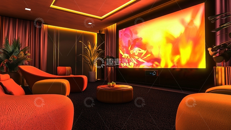 高清大图下载【趣麦麦图】高端家庭影院