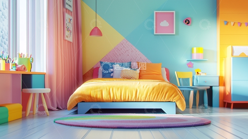 高清大图下载【趣麦麦图】儿童卧室