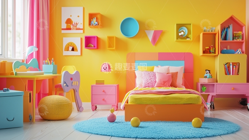 高清大图下载【趣麦麦图】儿童房装修