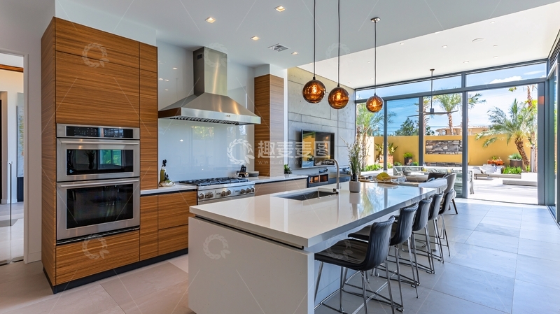 高清大图下载【趣麦麦图】现代简约厨房设计11